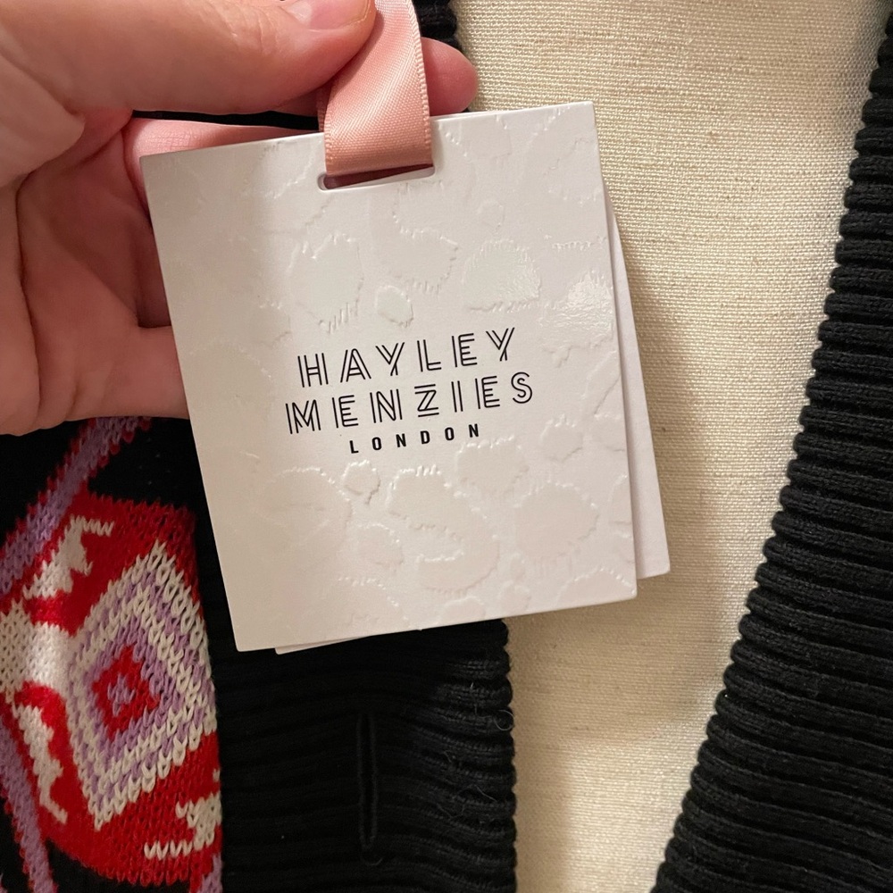 Hayley Menzies Chepstow Wool Bomber Sweater Jacket - Picture 8 of 14